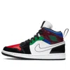 Air Jordan (wmns)  1 Mid Se 'black White Multi-color'