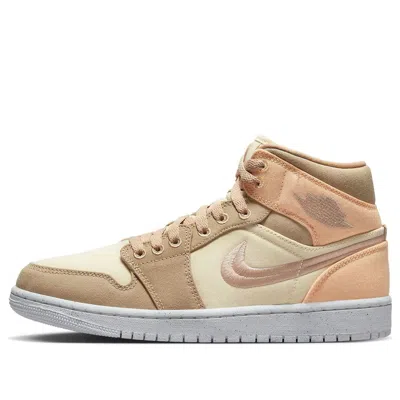 Air Jordan (wmns)  1 Mid Se 'canvas Khaki' In Multi