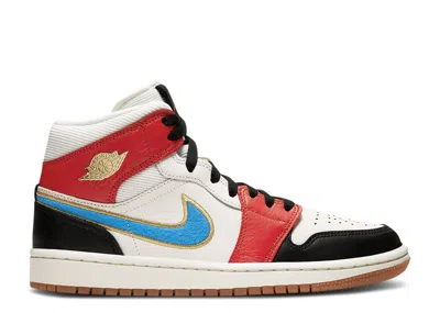 Air Jordan Wmns  1 Mid Se 'let(her)man' In White