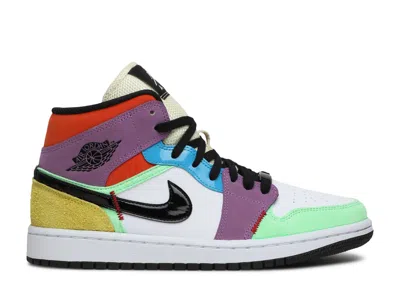Air Jordan Wmns  1 Mid Se 'lightbulb' In Multi