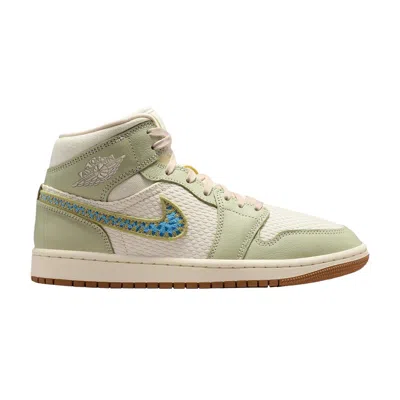 Pre-owned Air Jordan Wmns  1 Mid Se 'olive Aura' | Green | Women's Size 9.5