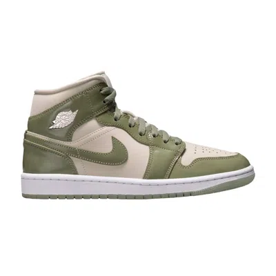 Pre-owned Air Jordan Wmns  1 Mid Se 'sea Glass' | Green | Women's Size 9.5