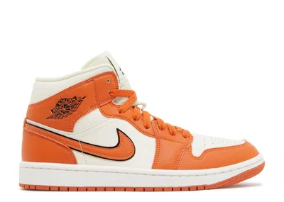 Air Jordan Wmns  1 Mid Se 'sport Spice' In Orange