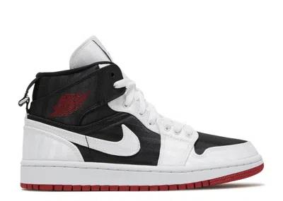 Air Jordan Wmns  1 Mid Se Utility 'white Black Gym Red'