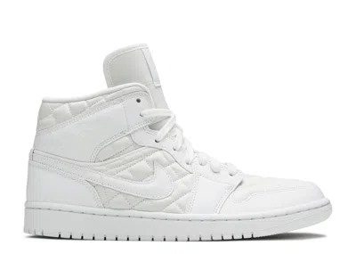 Air Jordan Wmns  1 Mid Se 'white Quilted'