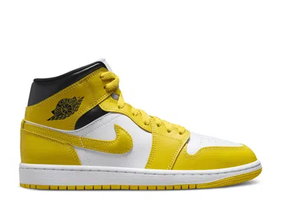 Air Jordan Wmns  1 Mid 'vivid Sulfur' In Yellow