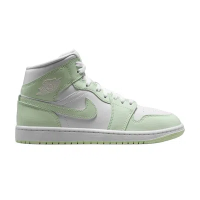 Pre-owned Air Jordan Wmns  1 Mid 'white Volt Tint' | Yellow | Women's Size 5.5