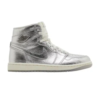 Pre-owned Air Jordan Wmns  1 Retro High Og 'chrome' In Silver