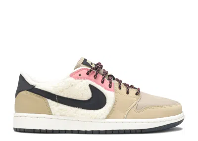 Air Jordan Wmns  1 Retro Low Fleece 'parachute Beige' In Brown