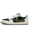 Air Jordan (wmns)  1 Retro Low Og Sp X Travis Scott 'medium Olive' In White