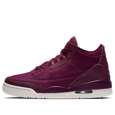 Air Jordan (wmns)  3 Retro 'bordeaux' In Burgundy