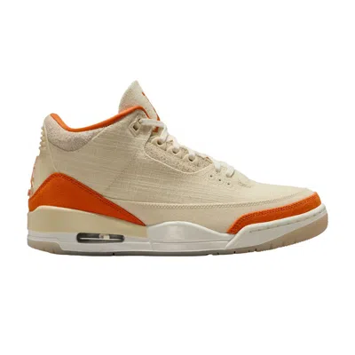 Pre-owned Air Jordan Wmns  3 Retro Tex 'starfish' | Cream | Women's Size 8.5 In White