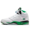 Air Jordan (wmns)  5 Retro 'lucky Green' In White