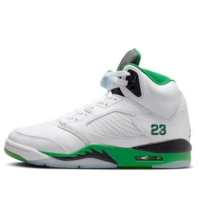 Air Jordan (wmns)  5 Retro 'lucky Green' In White
