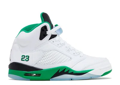 Air Jordan Wmns  5 Retro 'lucky Green' In White