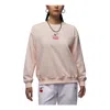 Air Jordan (wmns)  Brooklyn Fleece Crew Neck Sweatshirt Asia Sizing 'guava Ice' In Pink