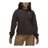 Air Jordan (wmns)  Brooklyn Fleece Crewneck Sweatshirt Asia Sizing 'brown' In Black