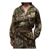 Air Jordan (wmns)  Brooklyn Fleece Mod Crop Full-zip Hoodie 'realtree' In Brown