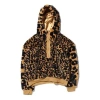 Air Jordan (wmns)  Casual Cozy Half Zipper Hoodie Element Gold In Animal Print