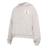 Air Jordan (wmns)  Casual Sports Knit Loose Hoodie Short Coconut Milk In Gray