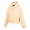 Air Jordan (wmns)  Casual Sports Knit Loose Hoodie Short 'yellow' In Neutral