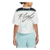 Air Jordan (wmns)  Essential Casual Sports Round Neck Printing Short Sleeve White T-shirt In White