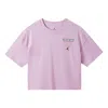 Air Jordan (wmns)  Essential Casual Sports Round Neck Short Sleeve Pink T-shirt In Purple