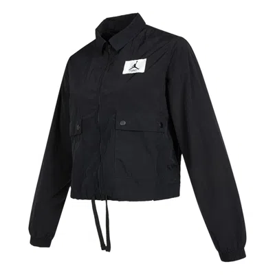 Air Jordan (wmns)  Essentials Light Water Repellent Woven Sports Short Jacket Black