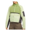 Air Jordan (wmns)  Fleece Pullover Stand Collar Hoodie Green