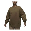 Air Jordan (wmns)  Flight Fleece Crewneck Sweatshirt 'olive Brown' In Green