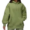 Air Jordan (wmns)  Flight Fleece Pullover Hoodie 'sky J Light Olive' In Green