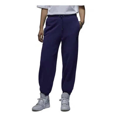 Air Jordan (wmns)  Flight Fleece Trousers 'dark Purple' In Blue