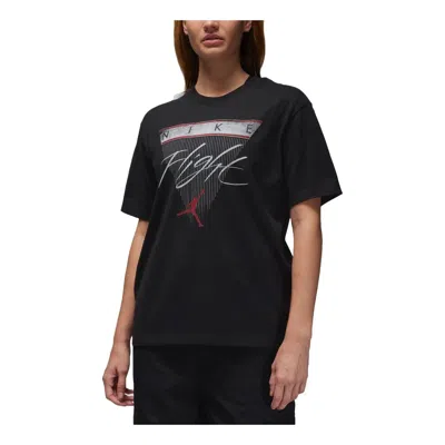 Air Jordan (wmns)  Flight Heritage Graphic T-shirt Asia Sizing 'black'