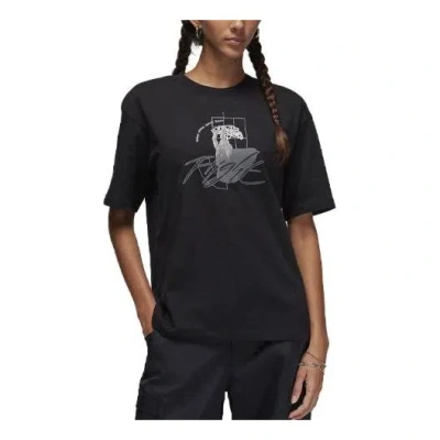 Air Jordan (wmns)  Graphic T-shirt 'black Grey'