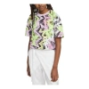 Air Jordan (wmns)  Heatwave Boxy Logo Embroidered Full Print Loose Sports Short Sleeve Light Pink T-s In Multi