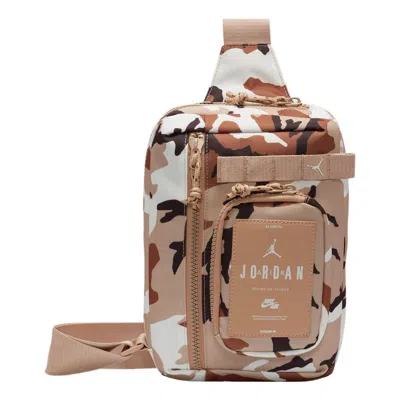 Air Jordan (wmns)  Hesi Crossbody Crossbody Bag 3l 'desert Camo' In Brown
