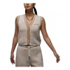 Air Jordan (wmns)  Knit Vest Asia Sizing 'sail' In Brown