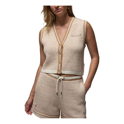 Air Jordan (wmns)  Knit Vest 'sail' In Neutral