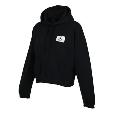 Air Jordan (wmns)  Knitting Loose Short Hoodie Black