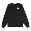 Air Jordan (wmns)  Logo Knit Round Neck Sports Hoodie Black
