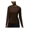 Air Jordan (wmns)  Long Sleeve Base Layer 'brown'