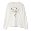 Air Jordan (wmns)  Long-sleeve Graphic T-shirt Asia Sizing 'sail' In White