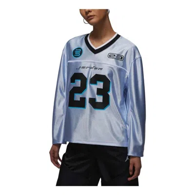 Air Jordan (wmns)  Long Sleeve Jersey Asia Sizing 'hydrogen Blue'