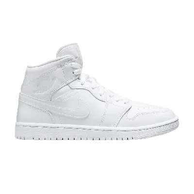 Pre-owned Air Jordan Wmns  Mid 'triple White' 2022