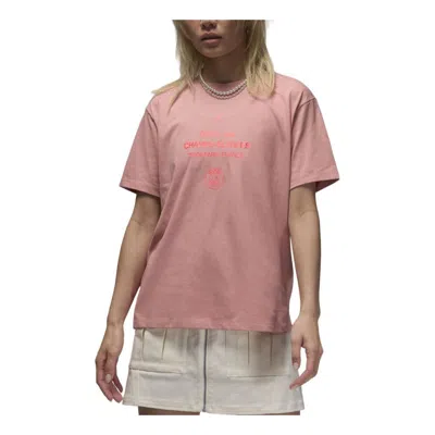 Air Jordan (wmns)  Paris Saint-germain T-shirt Asia Sizing 'rust Pink'