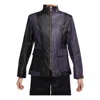 Air Jordan (wmns)  Splicing Multiple Pockets Zipper Long Sleeves Jacket Black Purple