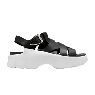 Pre-owned Air Jordan Wmns  Willow Sandal 'black White Metallic Silver' | Women's Size 11