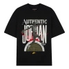 Air Jordan (wmns)  X Aleali May Crossover Casual Round Neck Pullover Sports Short Sleeve Black T-shir