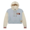 Air Jordan (wmns)  X Maison Chateau Rouge Crossover Colorblock Splicing Hoodie Asia Edition Blue In Gray