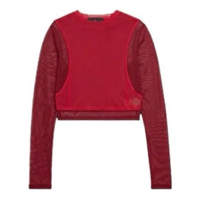 Air Jordan (wmns)  X Teyana Taylor Long Sleeve Mesh T-shirt 'red'